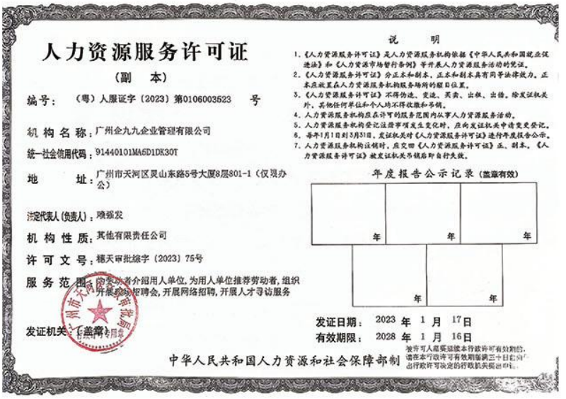 知识产权证书示意